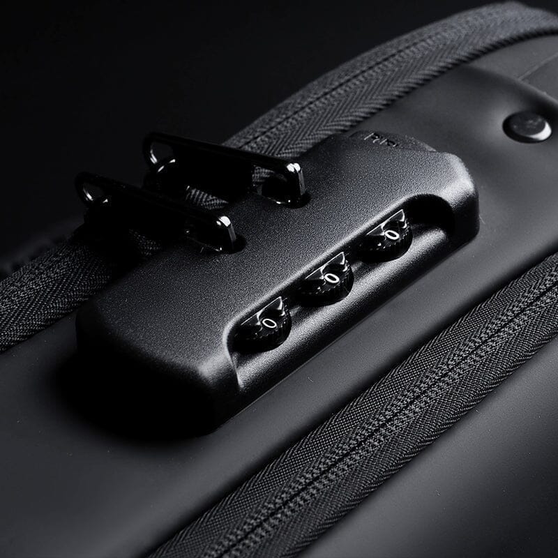 Mochila de Ombro Anti-Furto com Cadeado USB Slim Bag