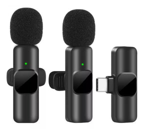 Microfone de lapela sem fio portátil gravação de áudio e Vídeo