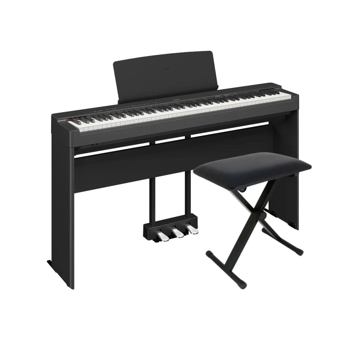 Kit Piano Yamaha P225 + Acessórios + Estante