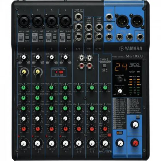 Mesa De Som Analógica Mg 10xuf Yamaha